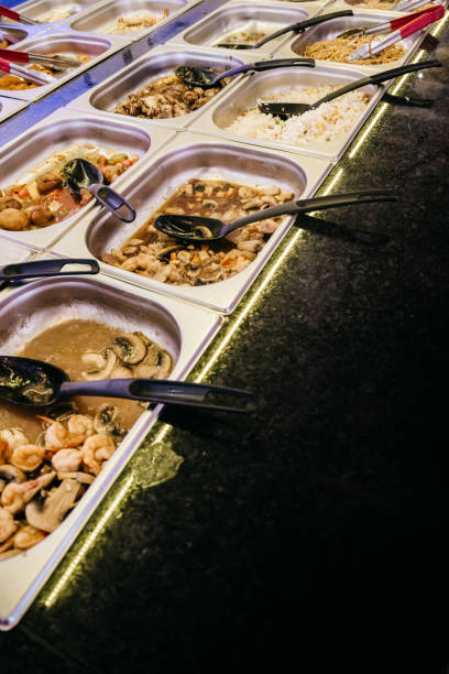 istock Buffet with various food at a Chinese restaurant 1438400302