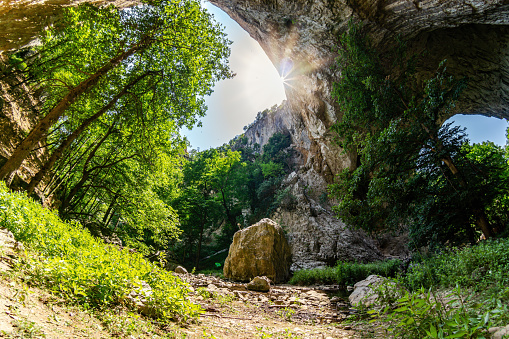 Prerasts of Vratna or Vratna Gates are three natural stone bridges on the Miroc mountain in Serbia