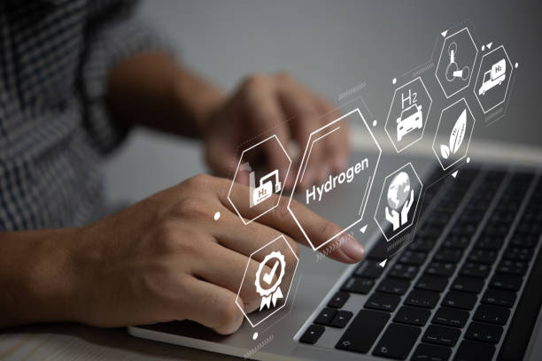 istock H2 hydrogen innovation zero emissions technology.Reduce carbon dioxide and greenhouse gases production fuel station resource friendly sustainability concept. 1438402327