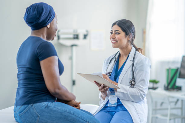 istock Cancer Patient at a Check-Up 1438403954