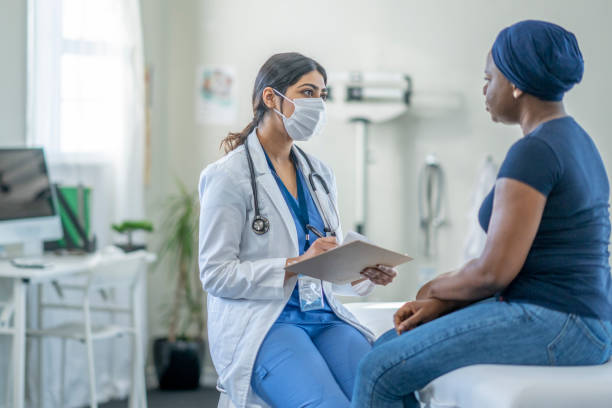 istock Cancer Patient at a Check-Up 1438404203