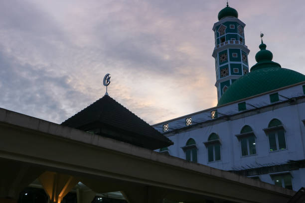 istock Dome and minaret of the mosque 1438408483