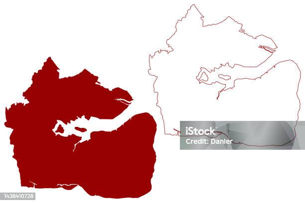 Distretto Non Metropolitano Di Maldon Illustrazione Vettoriale Della