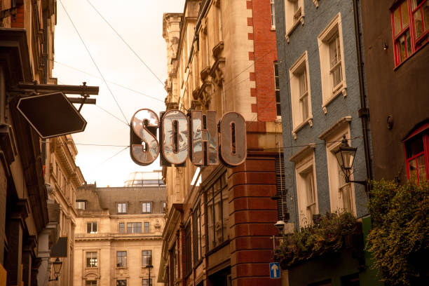 Soho district in London