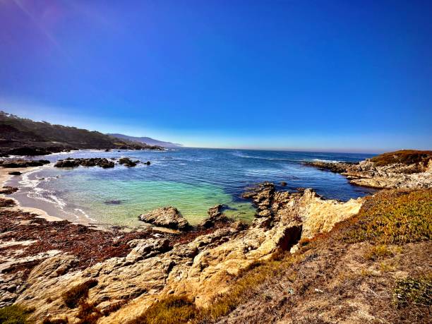 Cypress Point Near Cypress point lookout, over the pacific coast monterey bay stock pictures, royalty-free photos & images