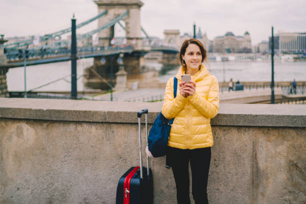 istock Tourist woman in Budapest 1438433782
