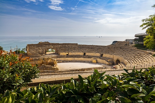 The Roman Amphitheatre of Tarragona in Spain