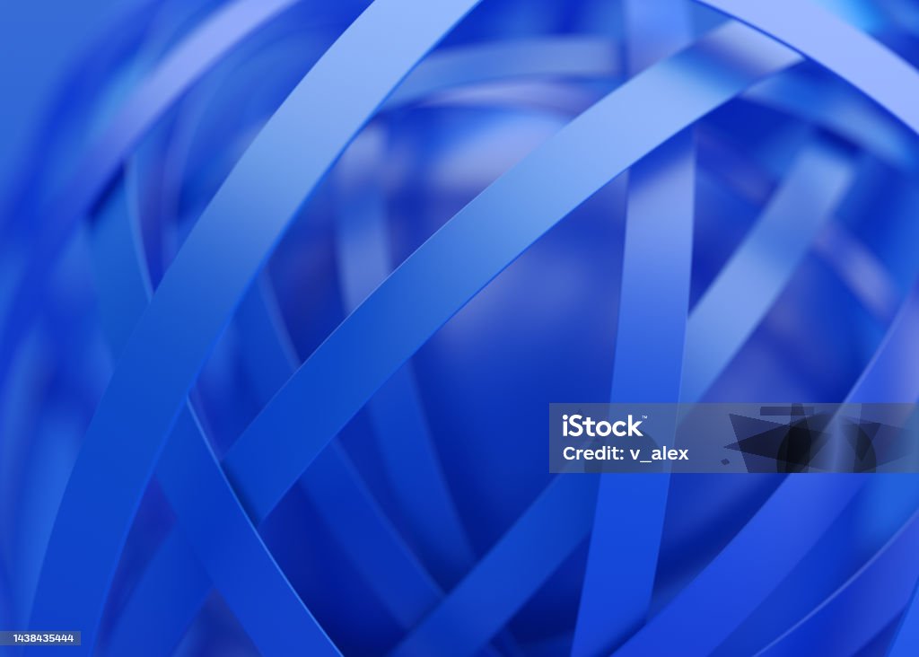 Blue Color Render Abstract 3d Render Stock Photo - Download Image Now - Abstract ...