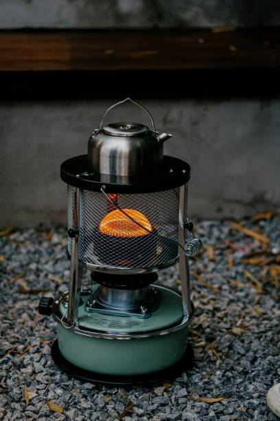 Kerosene heater stock photo