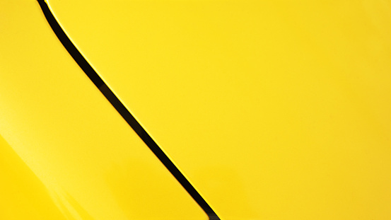 Detail of yellow car