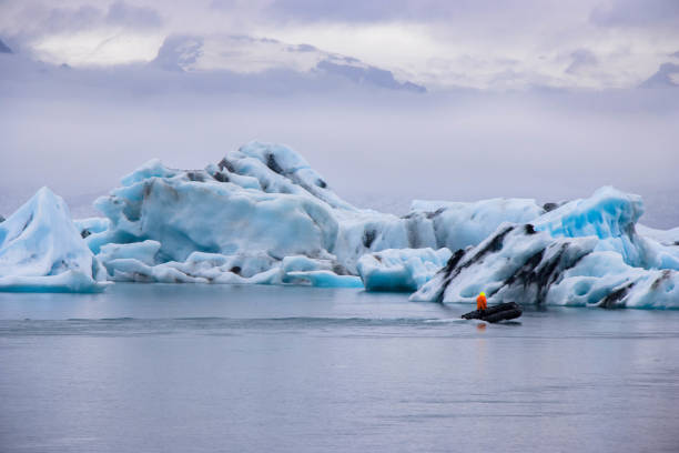 istock Big Floating Icebergs in Jokulsarlon, Iceland 1438437578