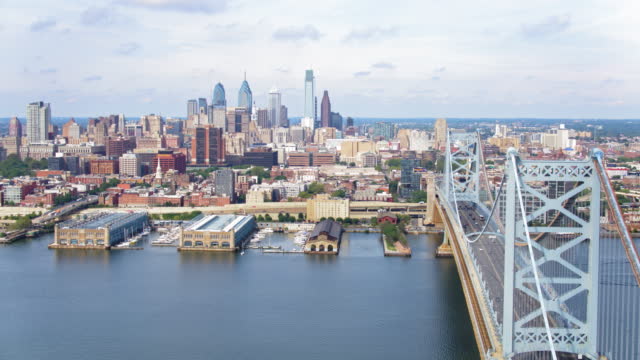 Scenic Drone View of Philadelphia, PA
