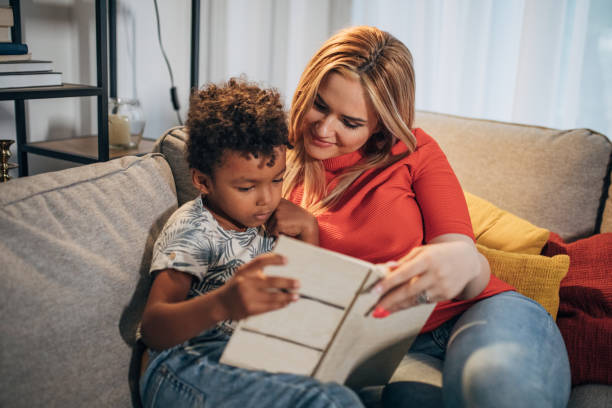 istock Mother and son reading stories 1438442395