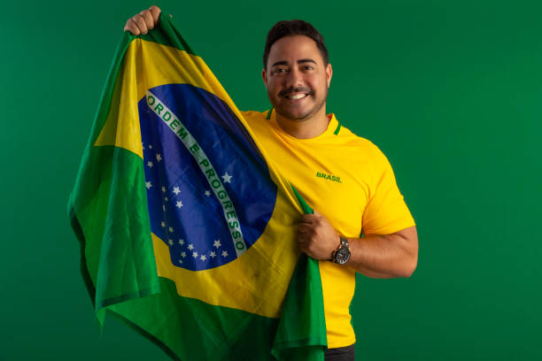 istock Brazilian man, soccer fan 1438445955