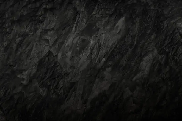 Rock texture on a dark cave wall.