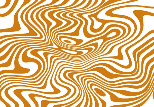 Vector illustration of Abstract Seamless Pattern with Flowing Salted Caramel. Vector Sweet Texture. Creative Food Background for Packaging Design and Advertisement
