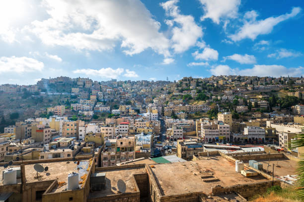 istock Sunrise over Amman skyline in Jordan 1438461549