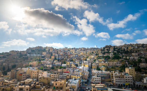 istock Sunrise over Amman skyline in Jordan 1438461618