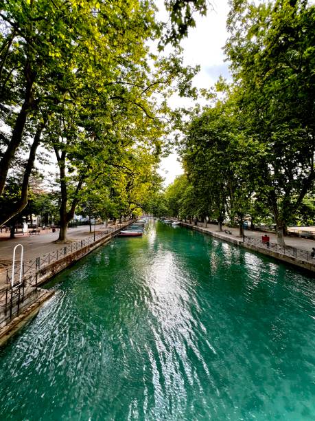 Blue River in Annecy Haute Savoie