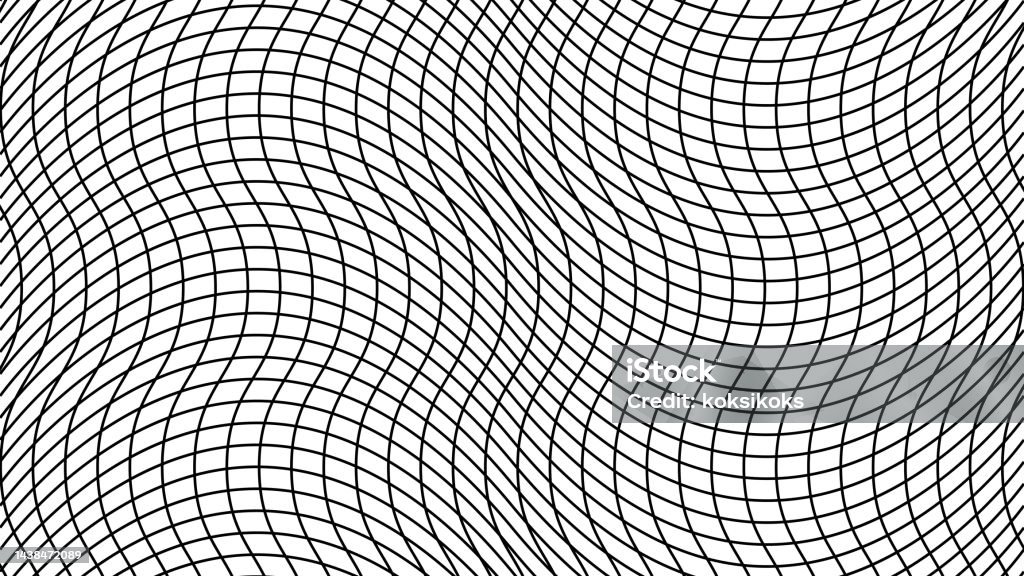Grid In Depth Grid Depth 4k Background Lines Sporty Squares Intersect With Wavy ...