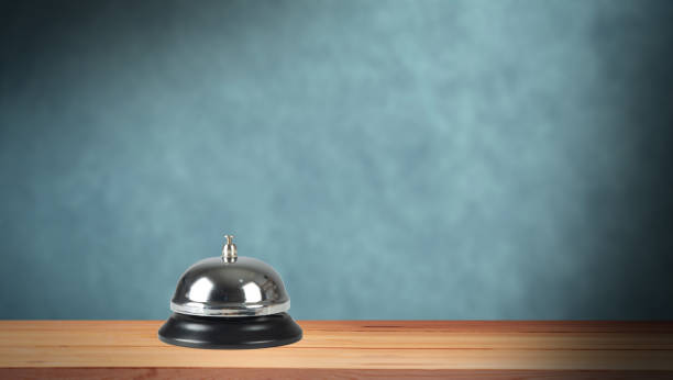 istock Hotel service bell , concept of first class service business. 1438476078