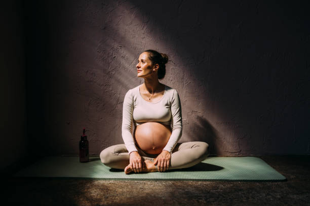 istock Pregnant Woman Relaxing After A Workout 1438477844