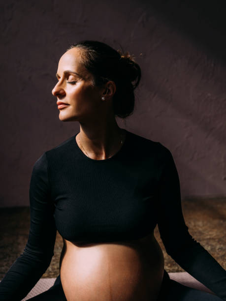 istock Mother To Be Meditating 1438477898