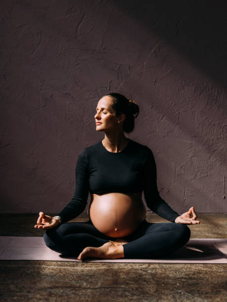 istock Mother To Be Meditating 1438477914