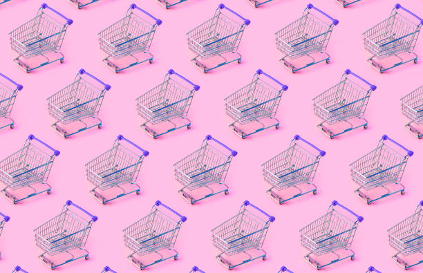 istock Shopping cart repetition 1438486876