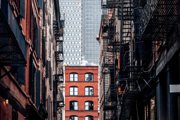 New York City - alley in Tribeca district Alley in Tribeca district.
New York City, New York, USA soho new york stock pictures, royalty-free photos & images