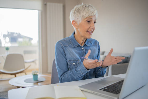 istock Woman working from home 1438494806