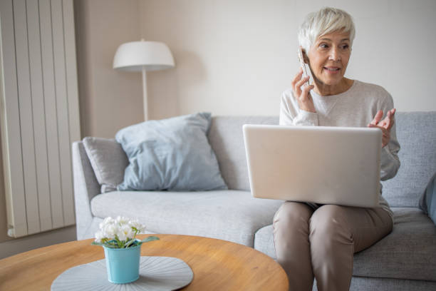 istock Woman working from home 1438494905