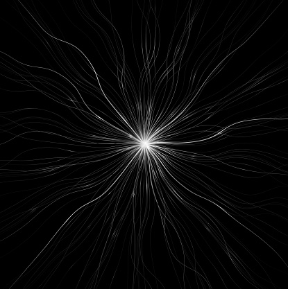 abstract neuron network glowing background