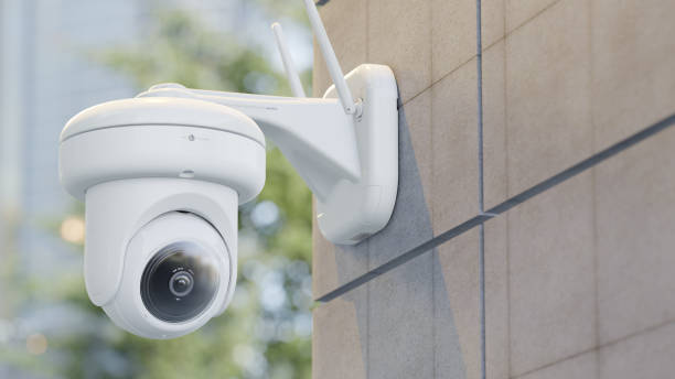 istock CCTV camera security installed on wall of the building or office. 1438515750