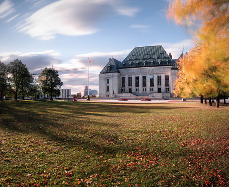 The Supreme Court of Canada in autumn.