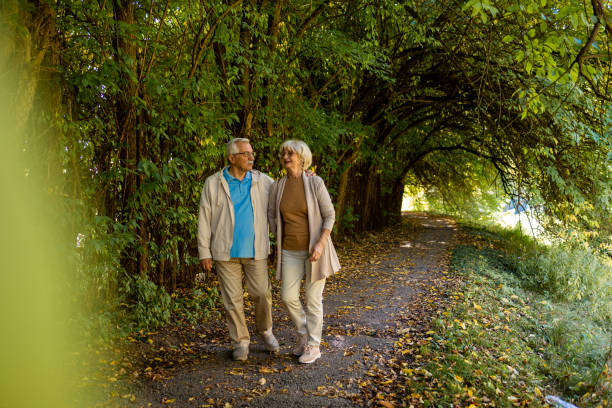 istock Senior couple enjoying nature 1438525891