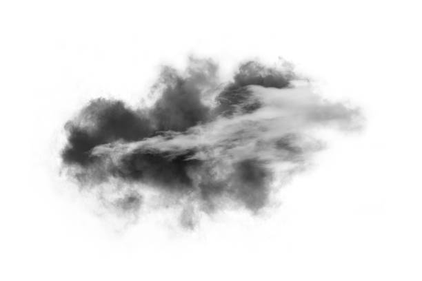 istock Textured Smoke,Abstract black,isolated on white background 1438546647