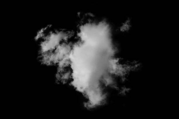 istock Textured cloud,Abstract black,isolated on black background 1438550931