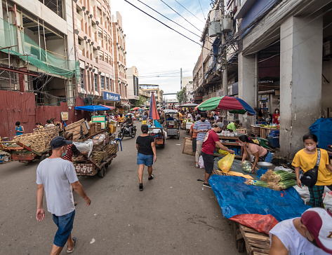 Cebu City Philippines A Bustling And Thriving Market Scene In Downtown