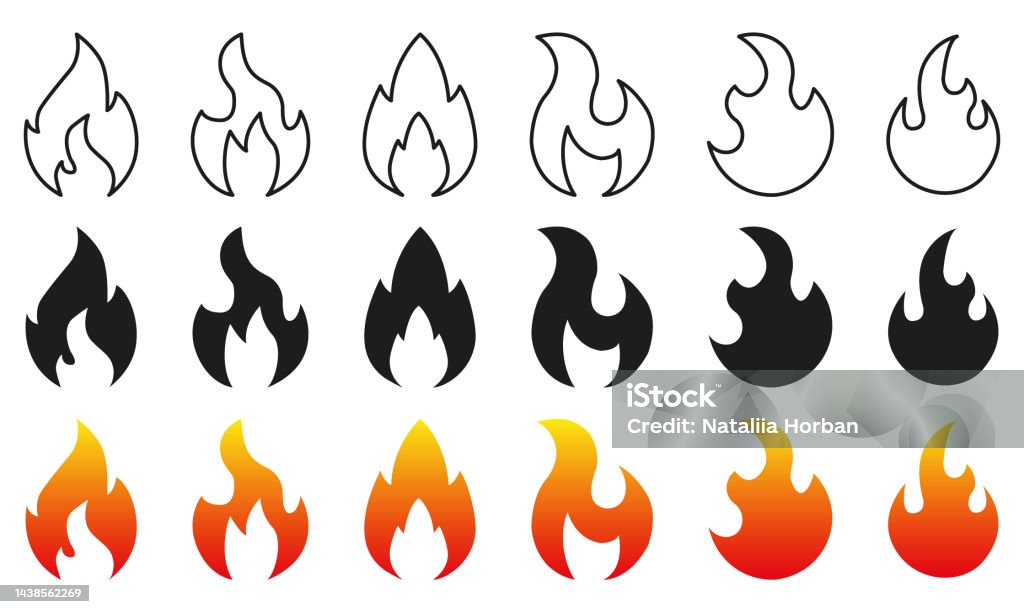Simbol Api Hd Koleksi Ikon Api Simbol Api Api Jenis Logo Siluet Api Unggun Simbol Api ...