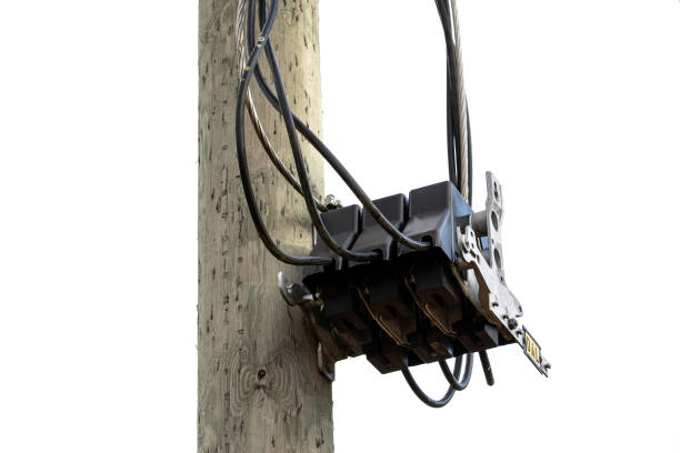 istock Electricity Pole. Wires and communications. Energy and infrastructure 1438566649
