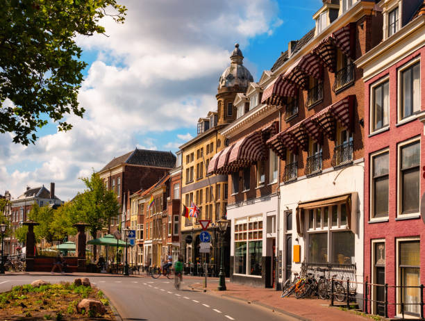 istock Streets of Leiden old town, Netherlands 1438568022