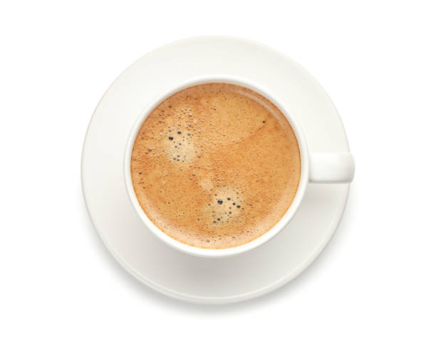 istock A cup of coffee on a white background. 1438569718