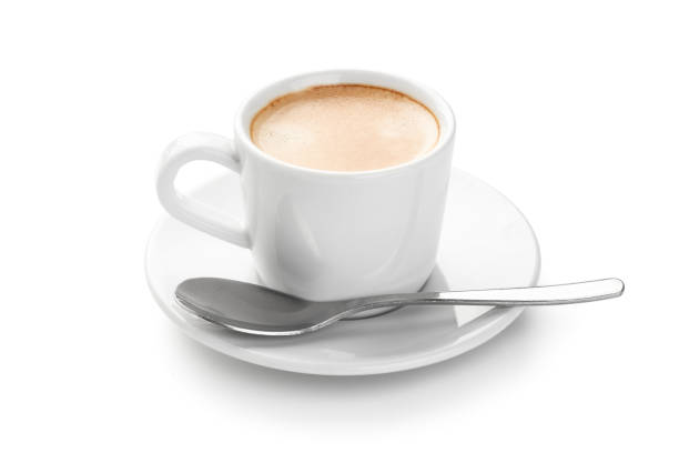 istock A cup of coffee on a white background. 1438569733