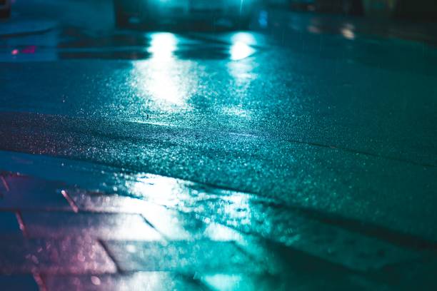 istock Rainy urban street night 1438572301