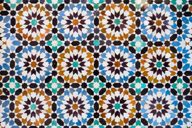 istock Colorful tiles on the ceiling in Marrakech, Morocco 1438572977