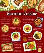 istock German cuisine restaurant menu page template 1438574063