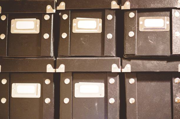 Stack of a lot of brown boxes - great for a cool background