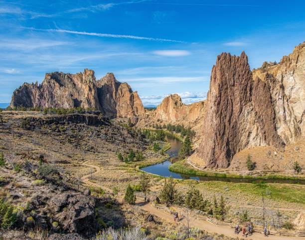 アメリカ、テレボンヌでのハイキングのためのロック州立公園 - crooked river ストックフォトと画像