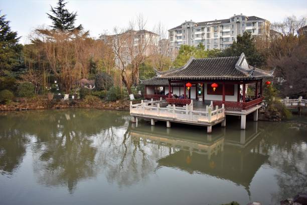 istock Shanghai public park in winter 1438577125
